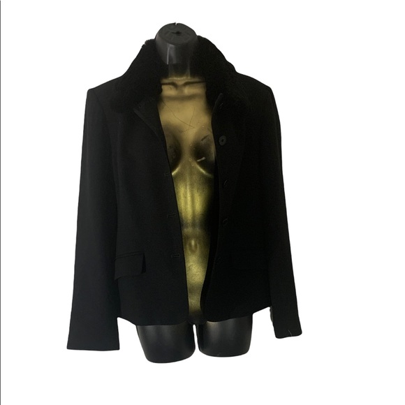 Vintage styled fur collar blazer - Picture 2 of 2